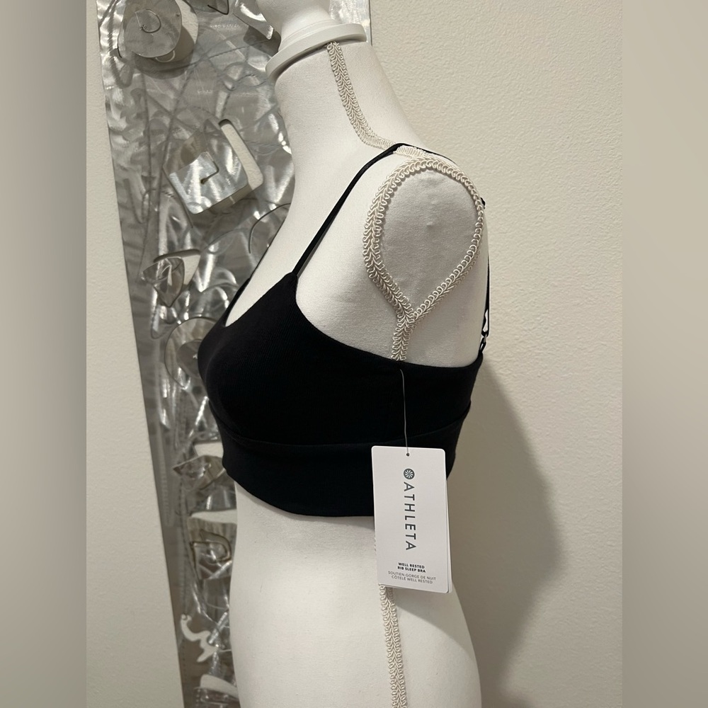 NWT- Athleta- Well Rested Rib Sleep Bra- SUPER Soft & Comfortable! - Picture 2 of 8